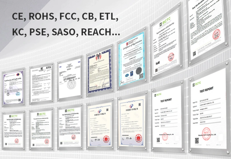 As a trusted massage products manufacturer, MoreFit ensures each batch of products passes strict CE and other certifications