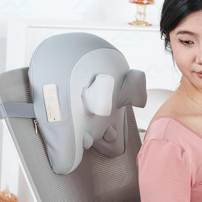 Electric Shiatsu Neck Shoulder Massage Pillow with Heat, Wireless Portable